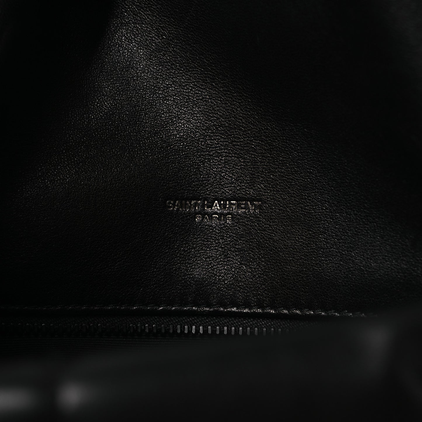 Lambskin Quilted Toy Loulou Puffer Monogram Monochrome Chain Satchel Black