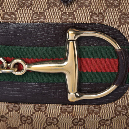 Gucci Monogram Medium Hasler Tote Dark Brown 11 of 13