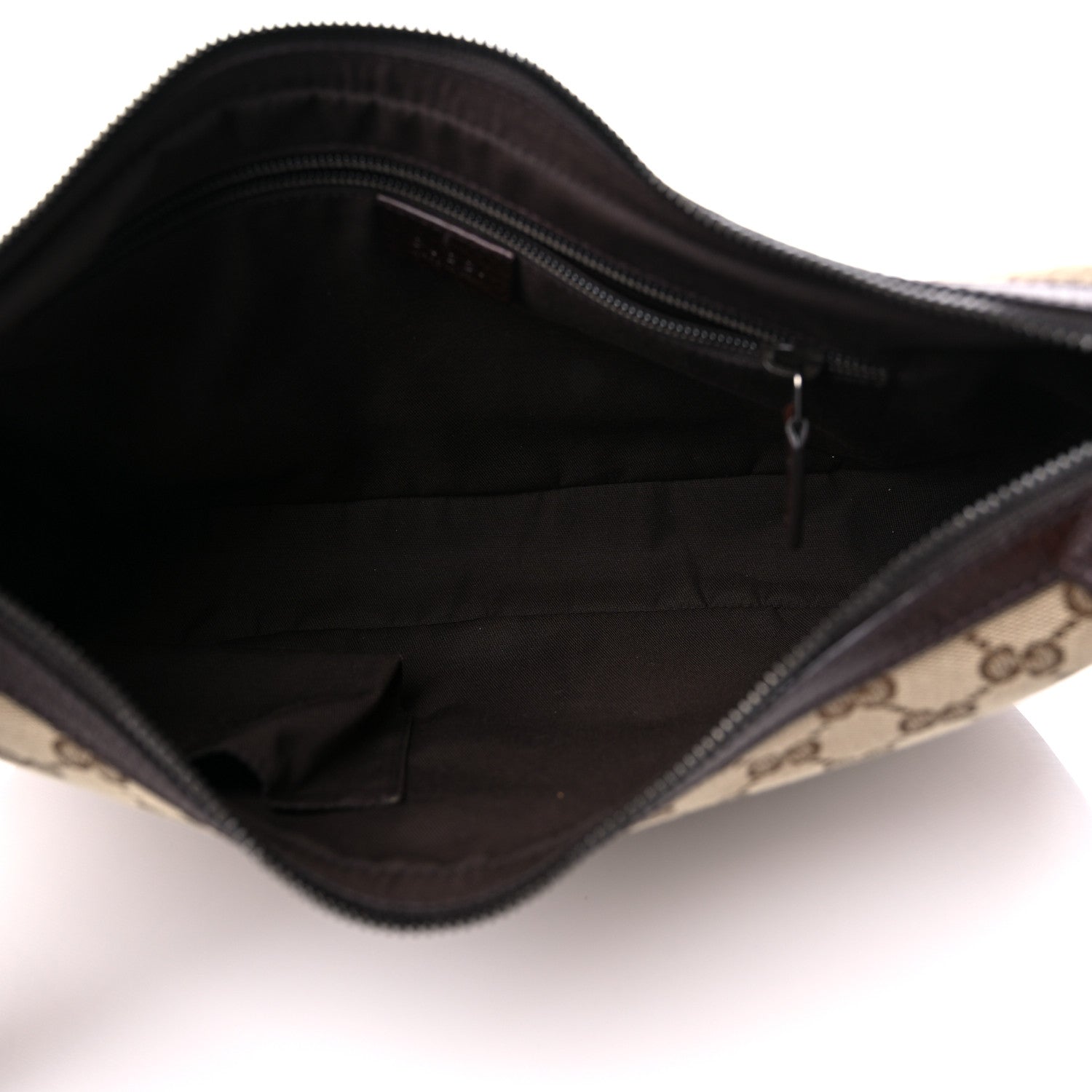 Gucci Monogram Medium Half Moon Hobo Dark Brown 5 of 13