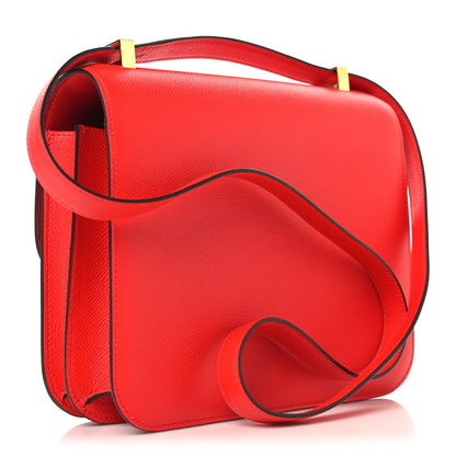 Hermes Epsom Constance 24 Rouge Casaque 3 of 11