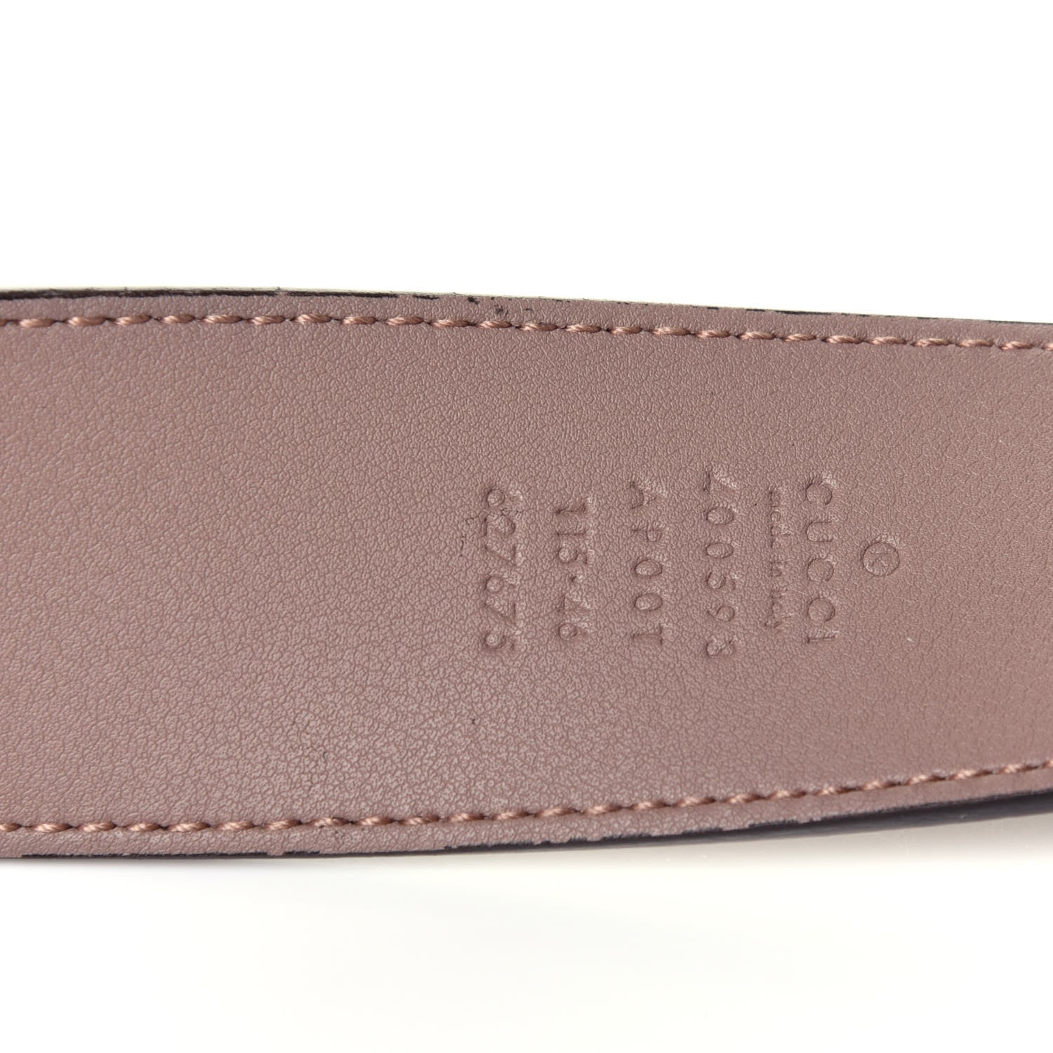 Gucci Calfskin Double G 40mm Belt 115 46 Porcelain Rose 7 of 7
