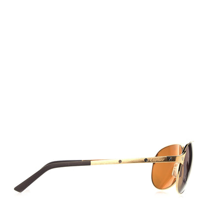 Cartier Santos Dumont Aviator Sunglasses A08A90F Gold 8 of 10
