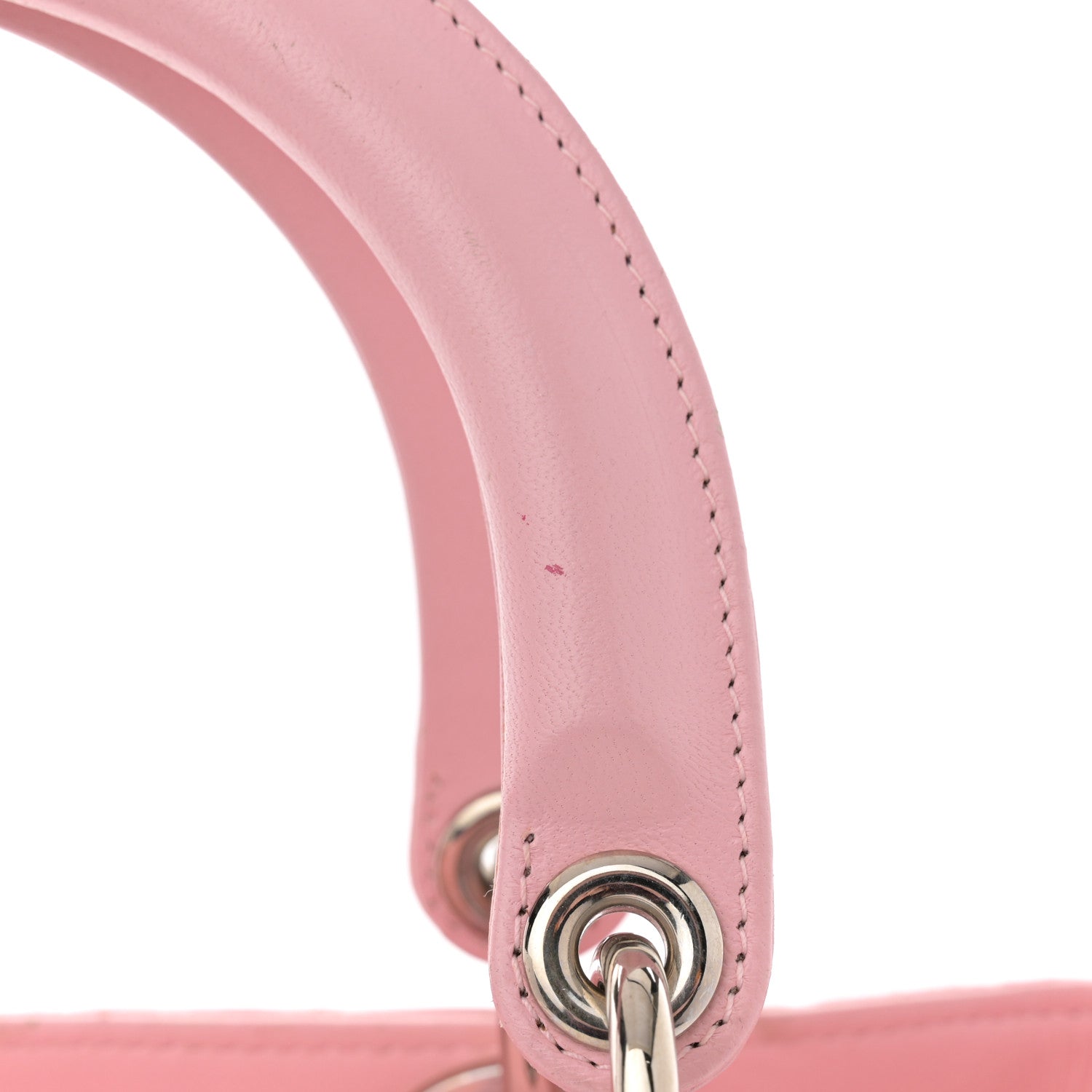 Christian Dior Lambskin Cannage Medium Lady Dior Light Pink 13 of 17