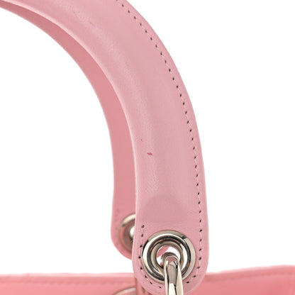 Christian Dior Lambskin Cannage Medium Lady Dior Light Pink 13 of 17