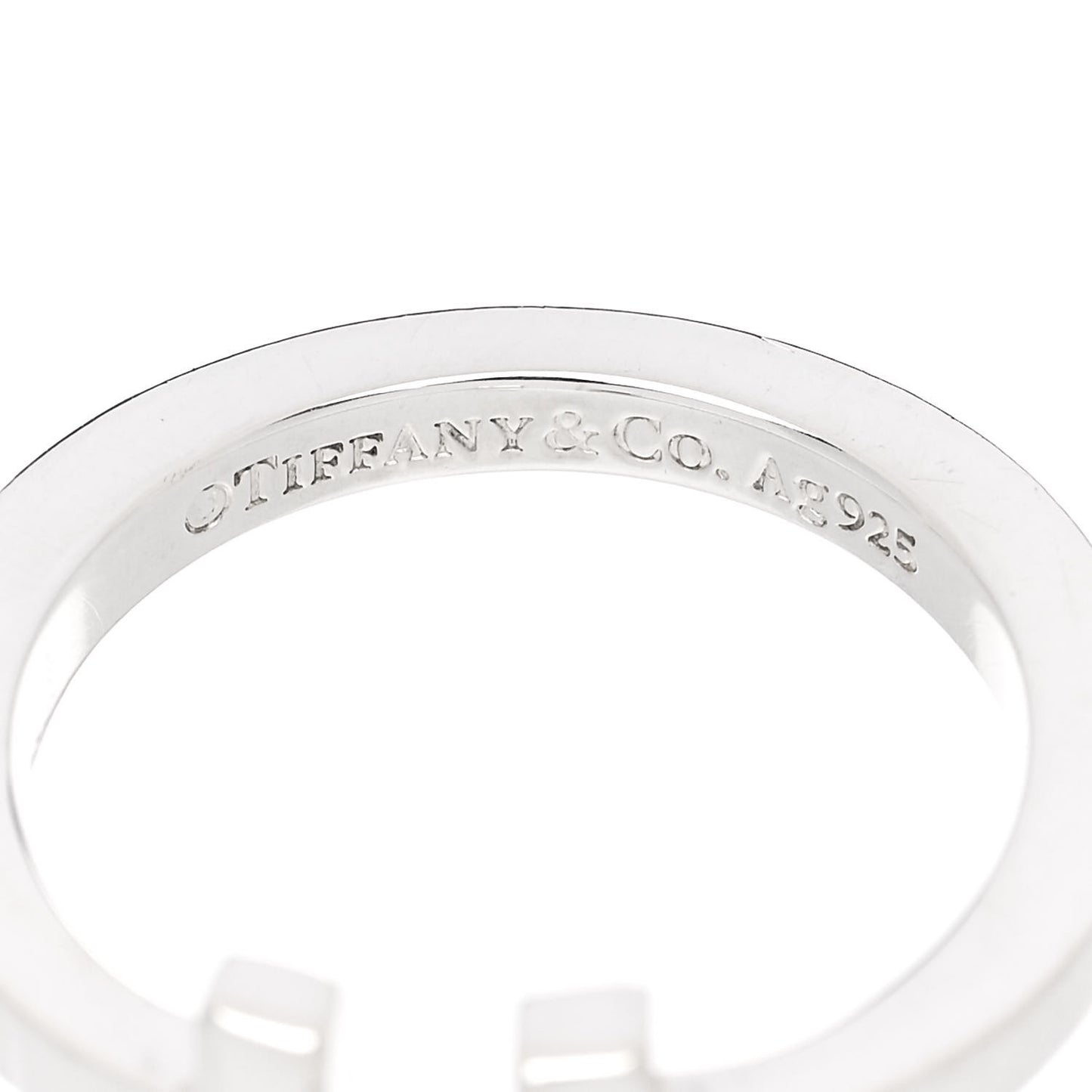 Sterling Silver T Square Ring 56 7.5