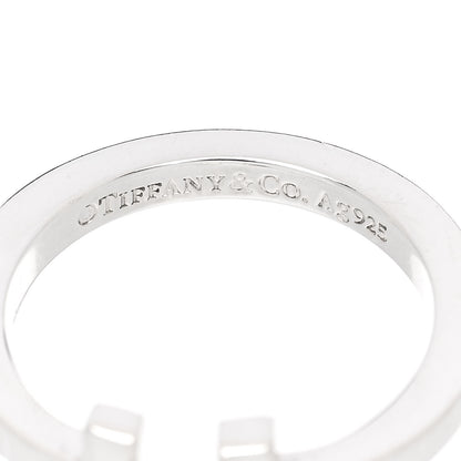 Tiffany Sterling Silver T Square Ring 56 7.5 4 of 5