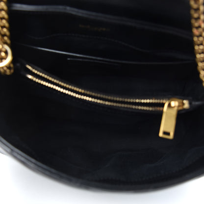 Saint Laurent Calfskin Y Quilted Monogram Small Loulou Chain Satchel Black 5 of 11