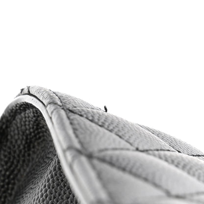 Saint Laurent Grain De Poudre Textured Mixed Matelasse Triquilt Medium Monogram Satchel Black 13 of 14