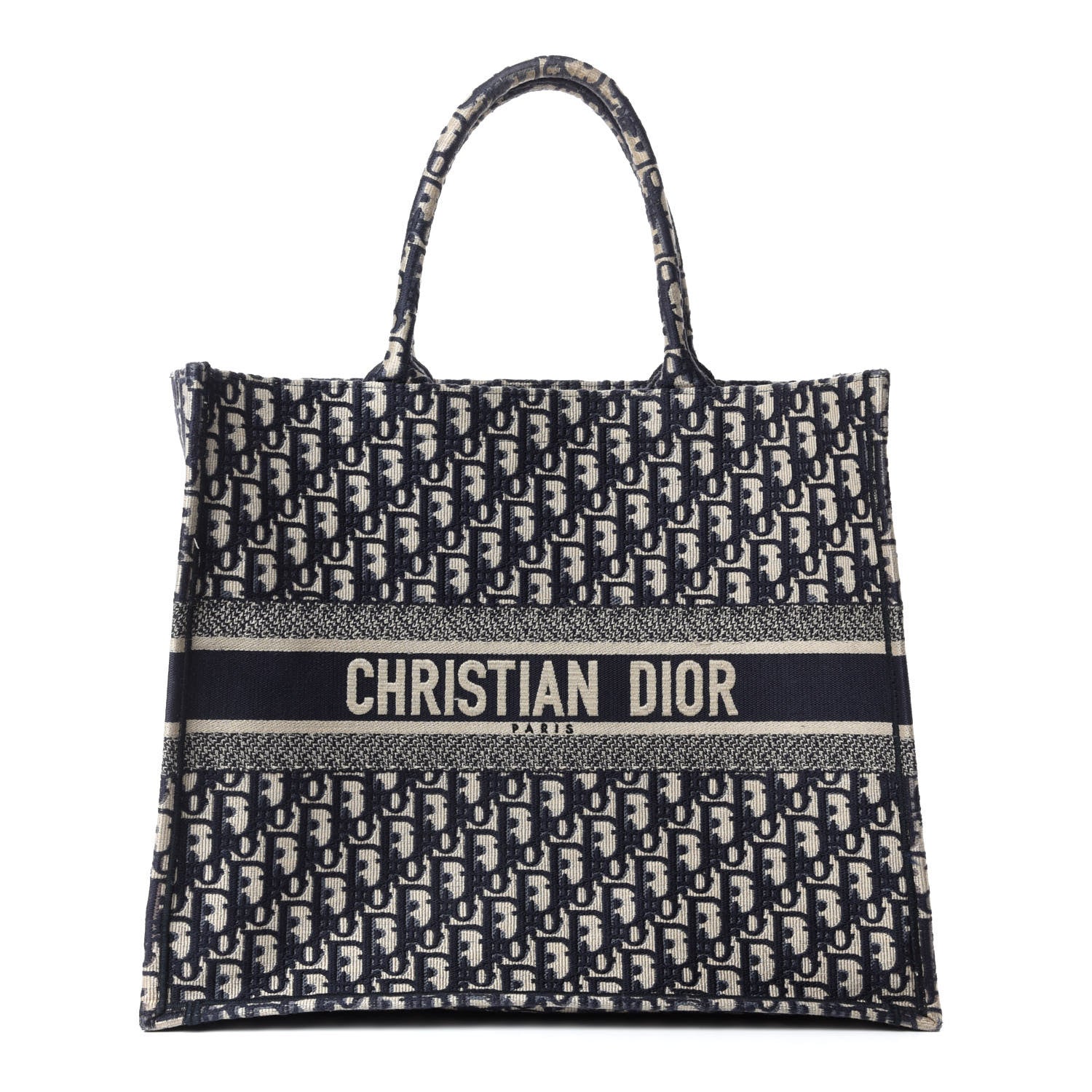 Christian Dior Oblique Book Tote Blue Multicolor 1 of 12