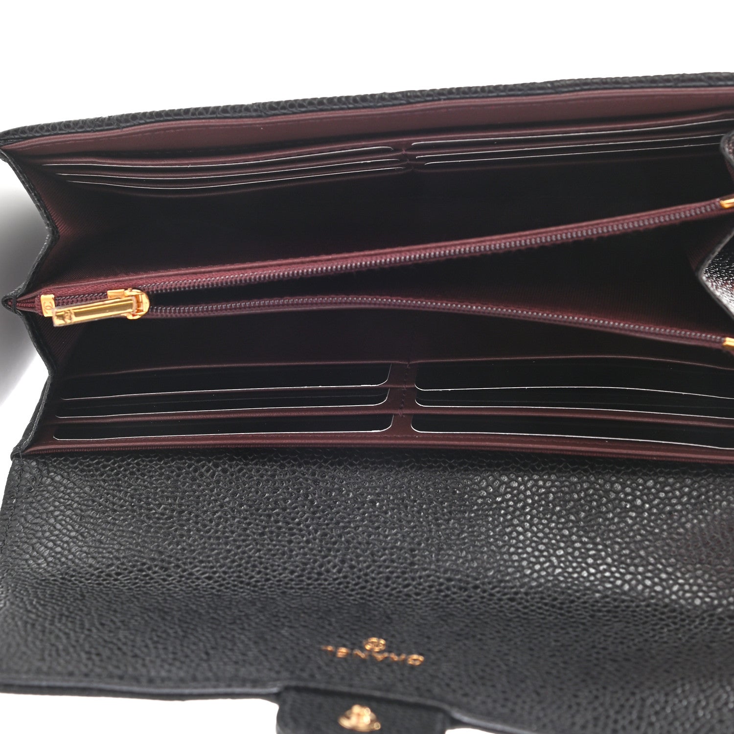 Chanel Caviar Quilted Large Gusset Flap Wallet Black 5 of 8