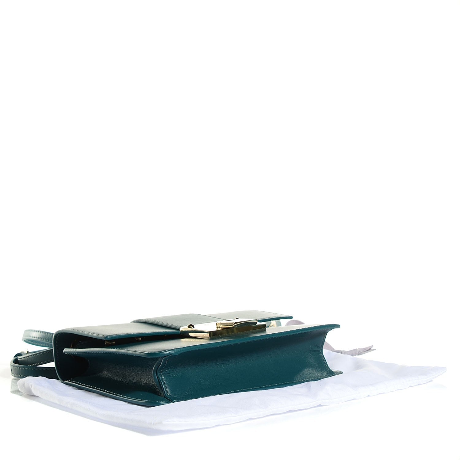 Jimmy Choo Smooth Calfskin Rebel Crossbody Bag Teal 4 of 9