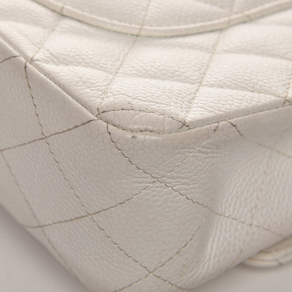 Chanel Caviar Quilted Medium Double Flap White 18 of 18