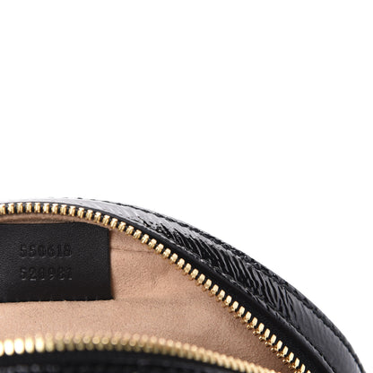 Gucci Suede Patent Web Mini Ophidia Round Shoulder Bag Black 9 of 10