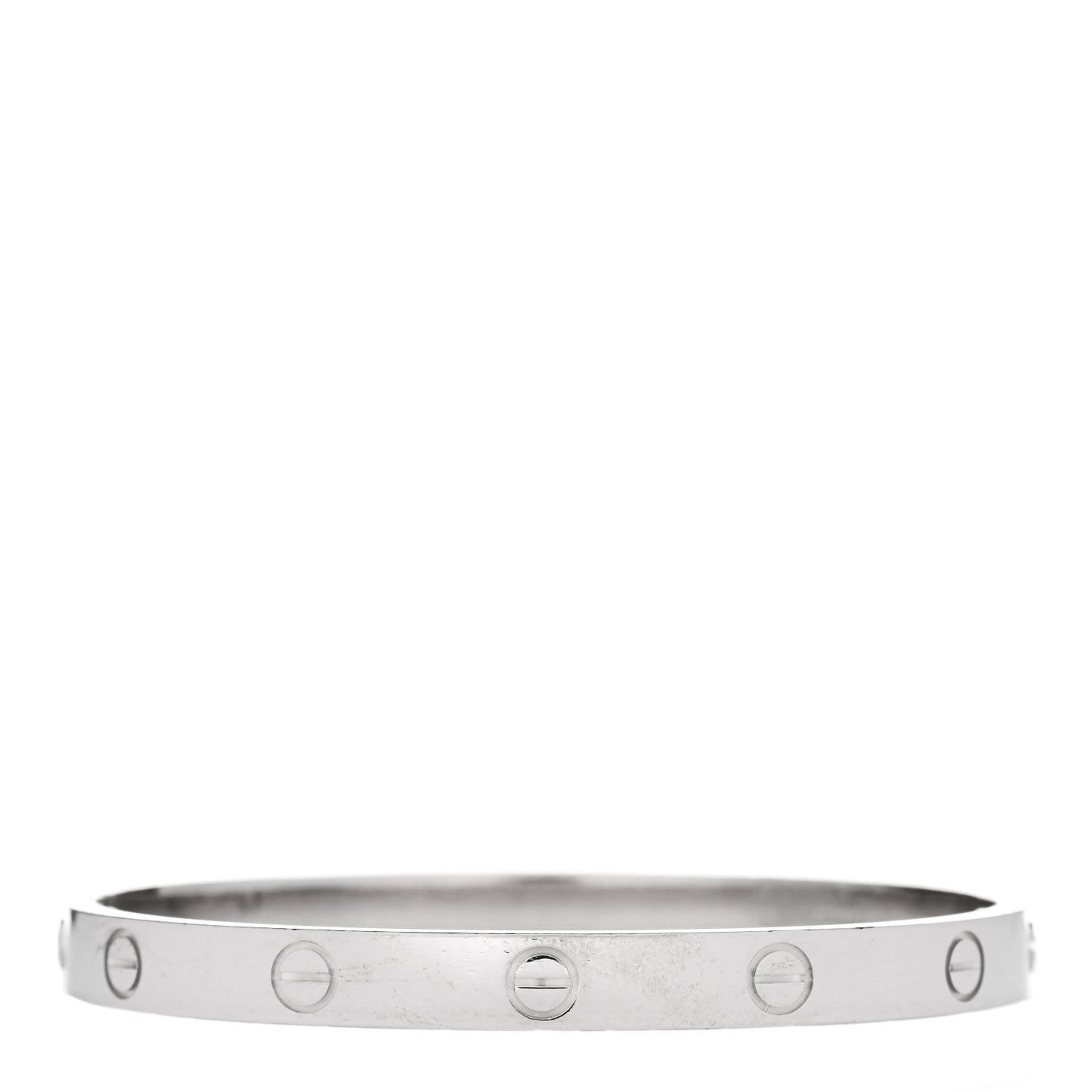 18K White Gold LOVE Bracelet 17