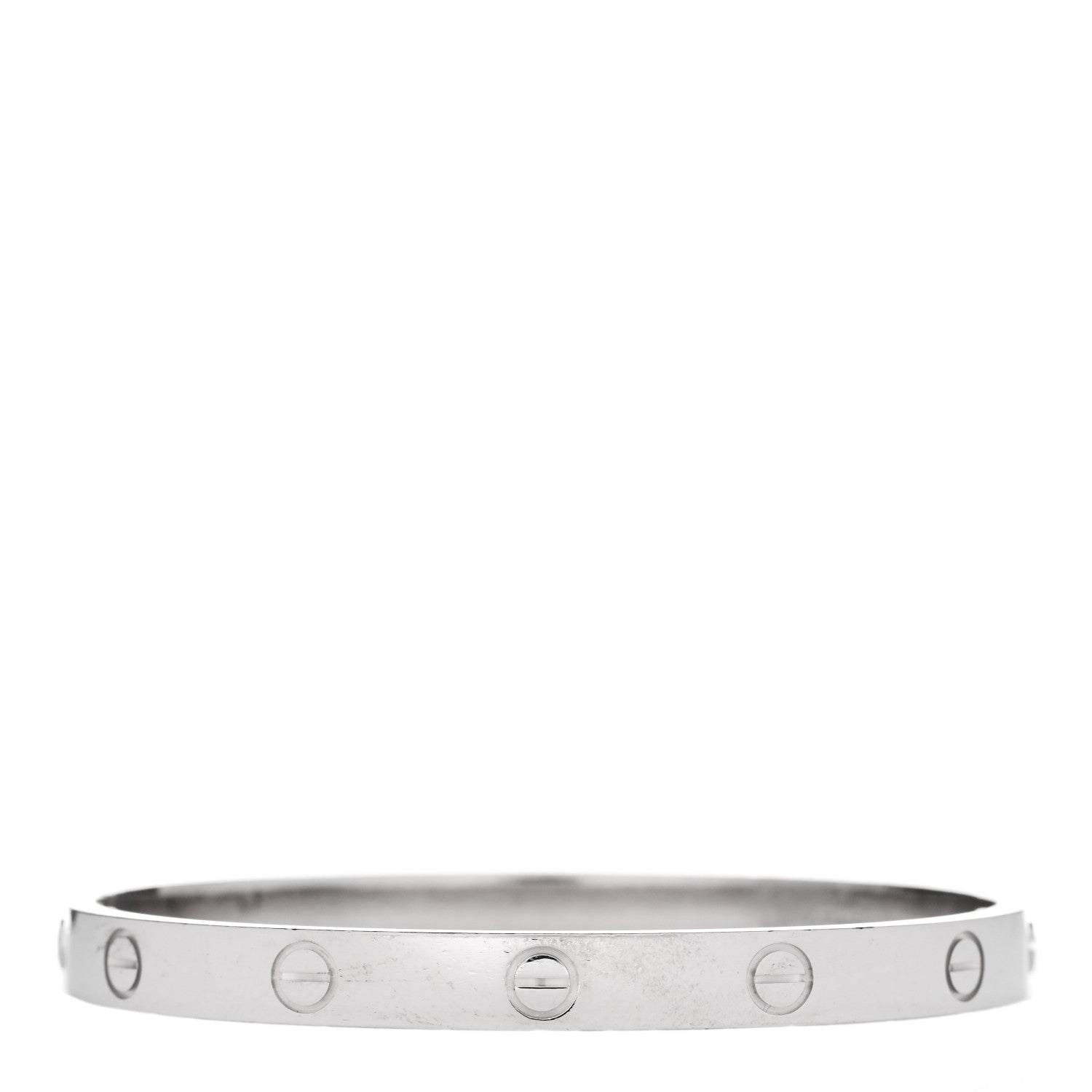 Cartier 18K White Gold LOVE Bracelet 17 1 of 9