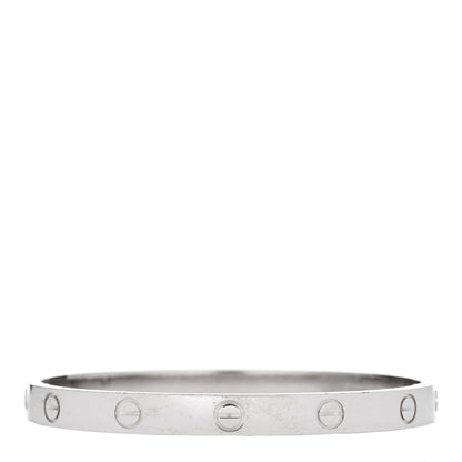 Cartier 18K White Gold LOVE Bracelet 17 1 of 9