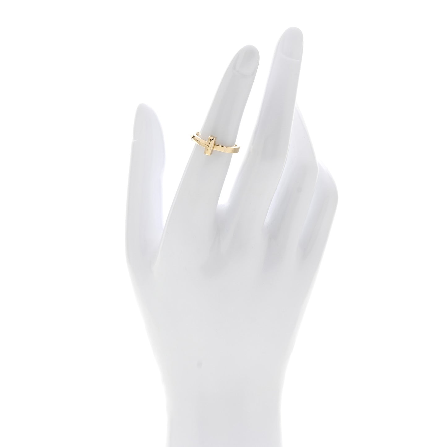 18K Yellow Gold T T1 Ring 49 5