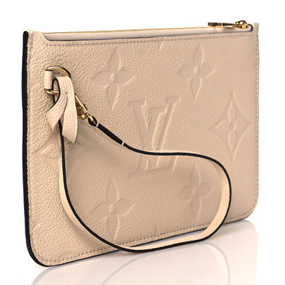 Louis Vuitton Empreinte Monogram Giant Neverfull MM Pochette Cream 2 of 8