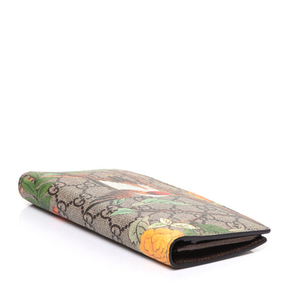 Gucci GG Supreme Monogram Tian Long Wallet Beige Multicolor New Acero 4 of 7