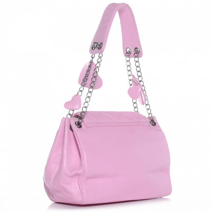 Chanel Glazed Calfskin Quilted Lucky Charms Accordion Flap Pink 3 of 7