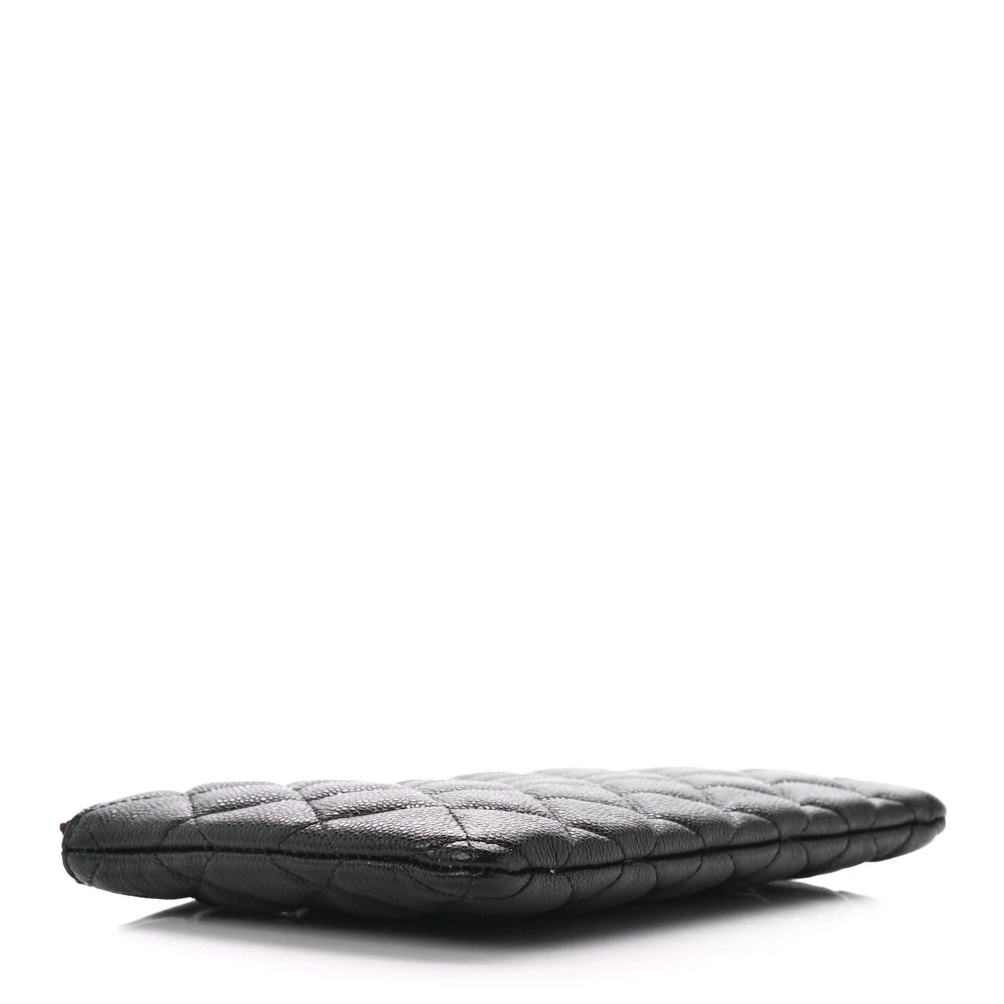 Caviar Quilted Cosmetic Case Black