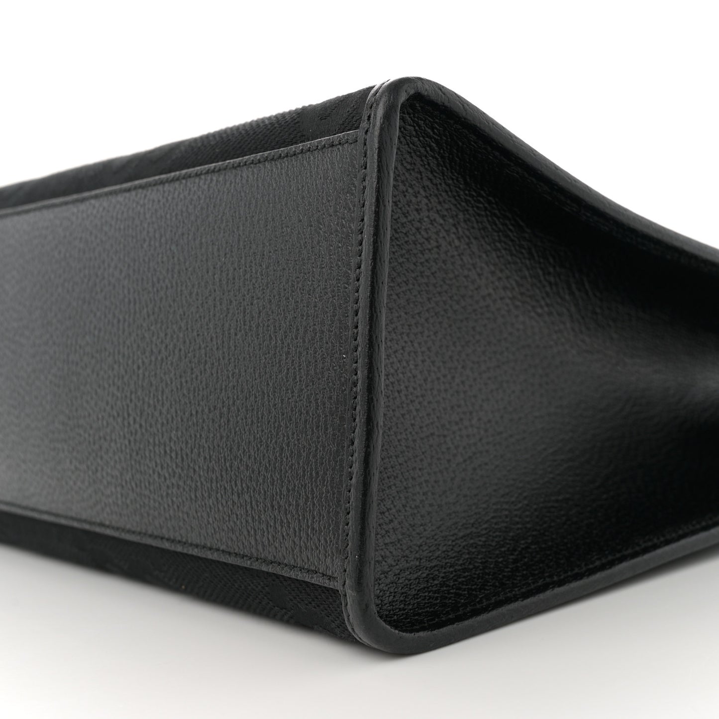 Monogram Jumbo GG Textured Dollar Calfskin Tote Bag Black