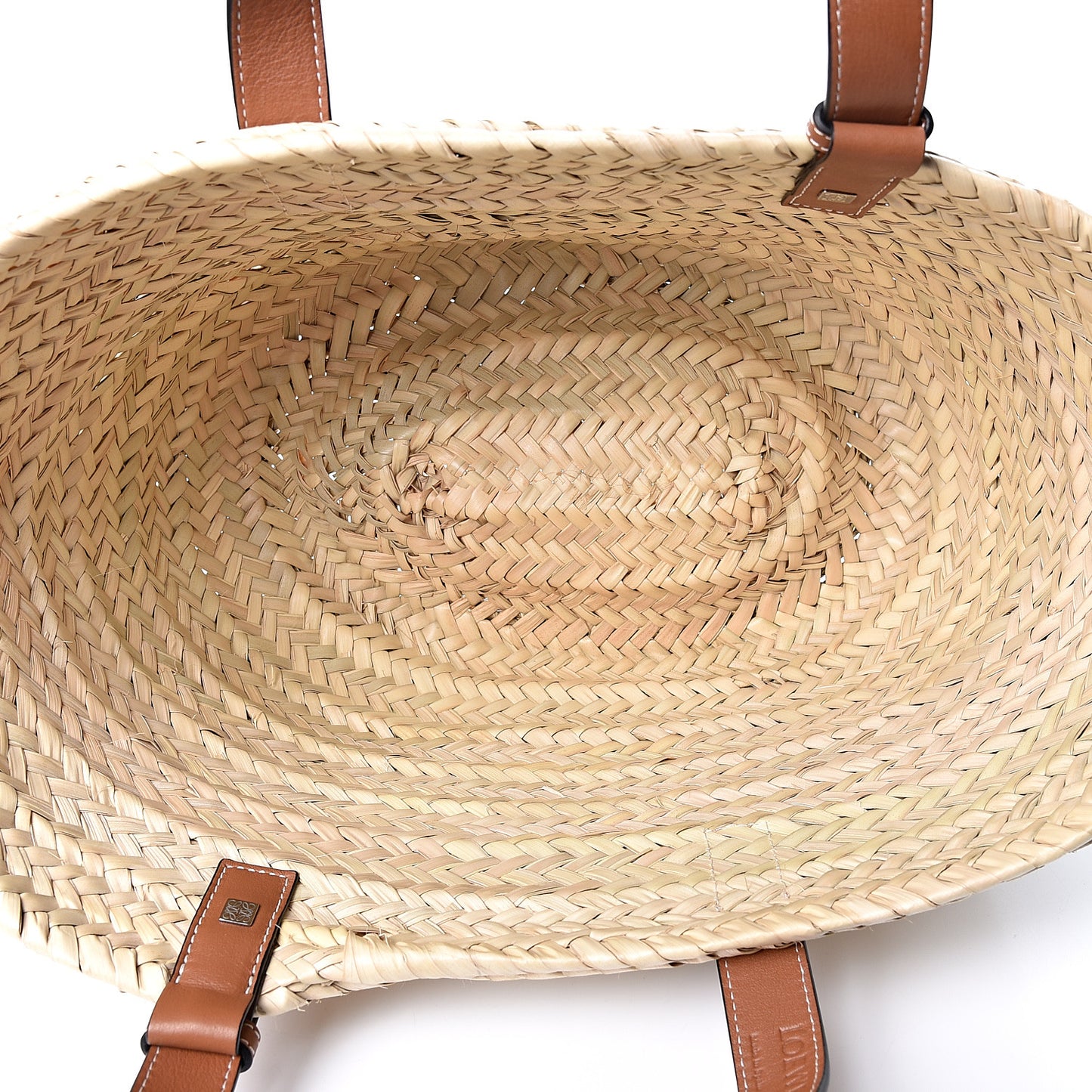 Raffia Basket Tote Bag Natural Tan