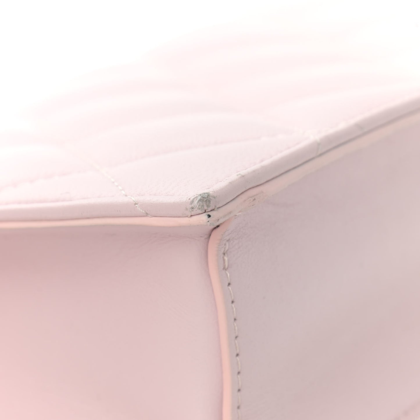 Lambskin Quilted Knuckle Shoulder Bag Pink