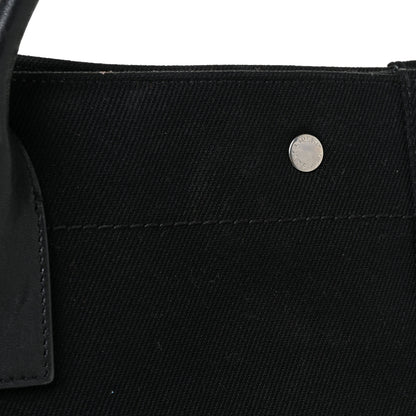 Saint Laurent Linen Calfskin Rive Gauche Tote Black 17 of 19