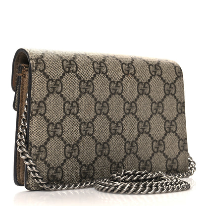 Gucci GG Supreme Monogram Super Mini Dionysus Shoulder Bag Taupe 3 of 10