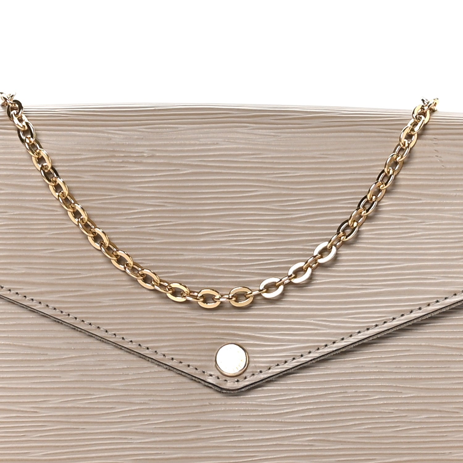 Louis Vuitton Epi Felicie Pochette Chain Wallet Galet 8 of 10