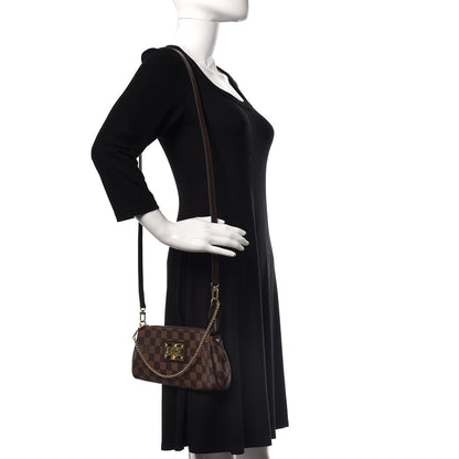 Louis Vuitton Damier Ebene Eva Clutch 2 of 10