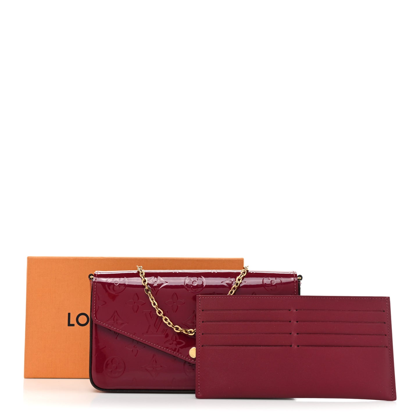 Vernis Felicie Chain Wallet Magenta