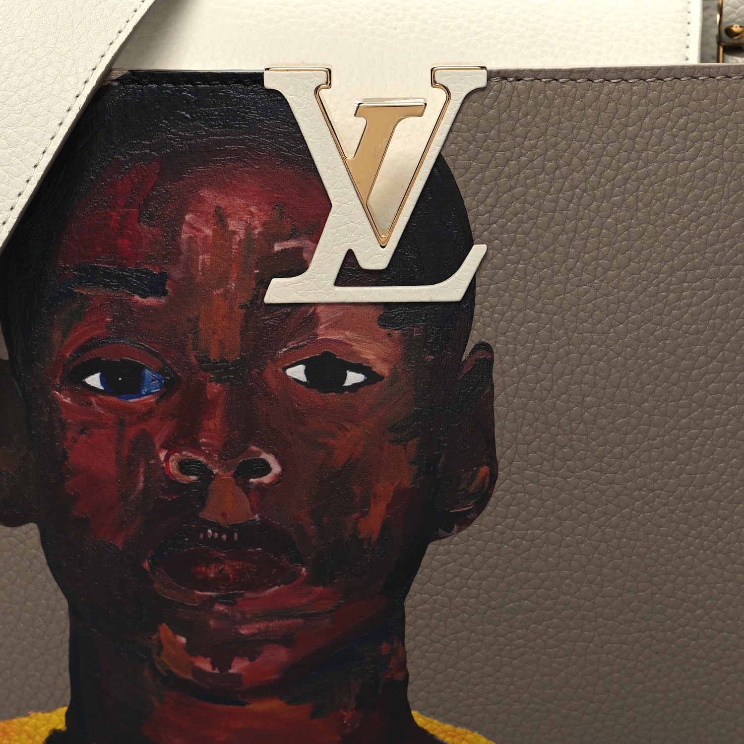 Louis Vuitton Taurillon Artycapucines Henry Taylor MM Snow 9 of 11