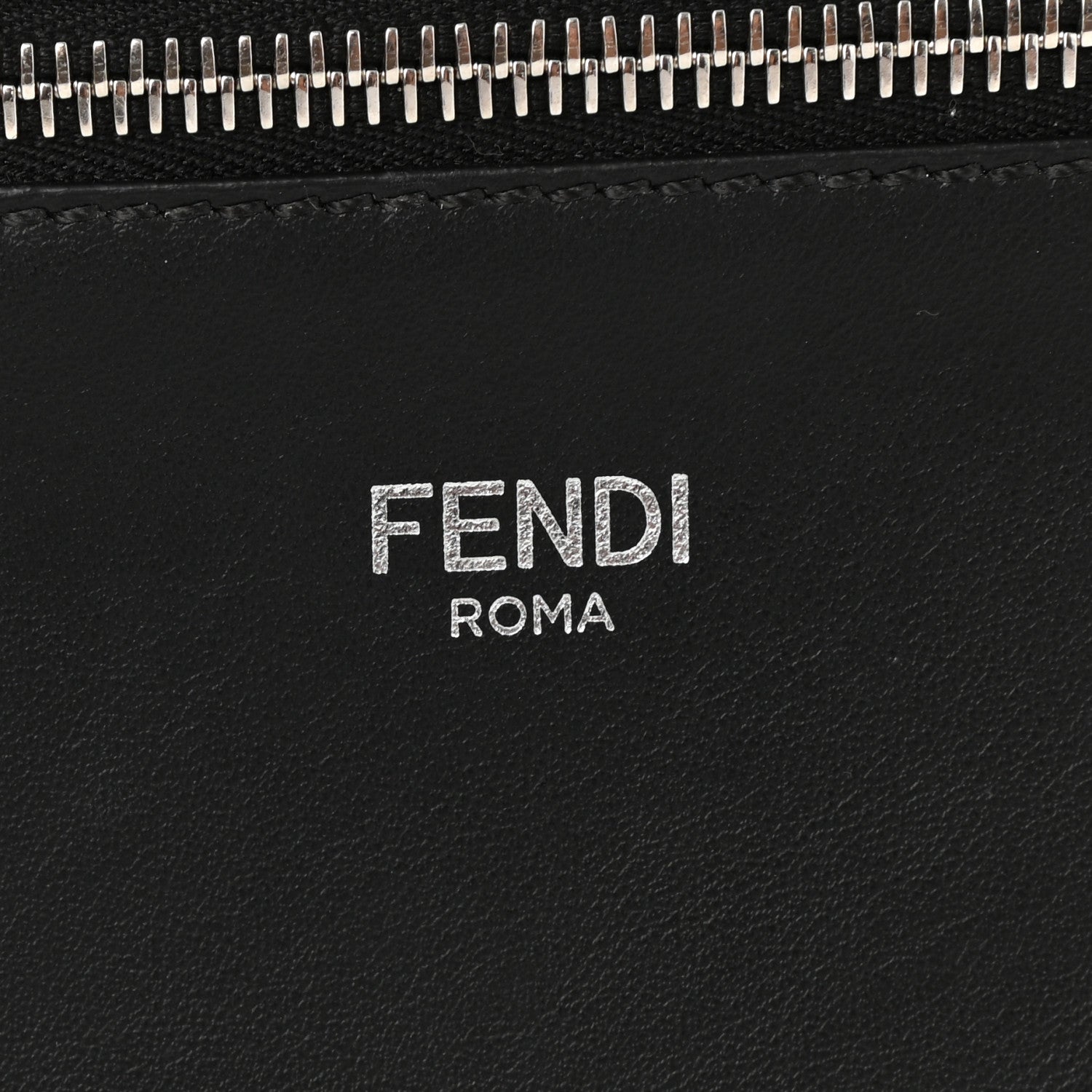 Fendi Cuoio Romano Vitello Cover Glazed Fabric Bi-Color FF 1974 Mini Peekaboo I SEE U Satchel Black Mimosa Tobacco Moro 8 of 12