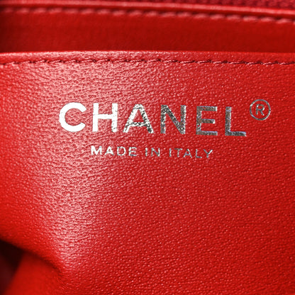 Chanel Lambskin Quilted Mini Square Flap Dark Red 5 of 9