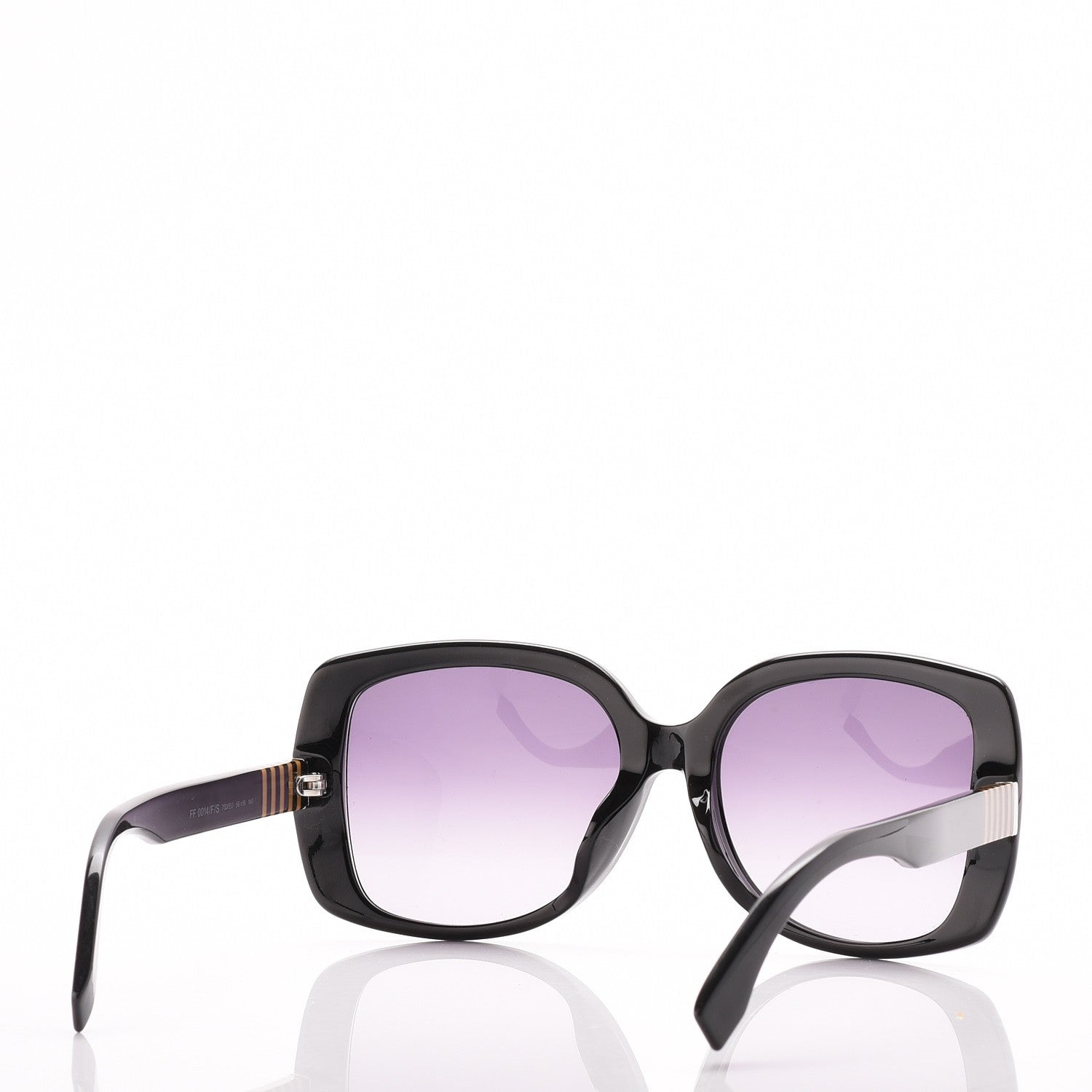 Fendi Oversized Square Sunglasses FF 0014/F/S Black 4 of 7