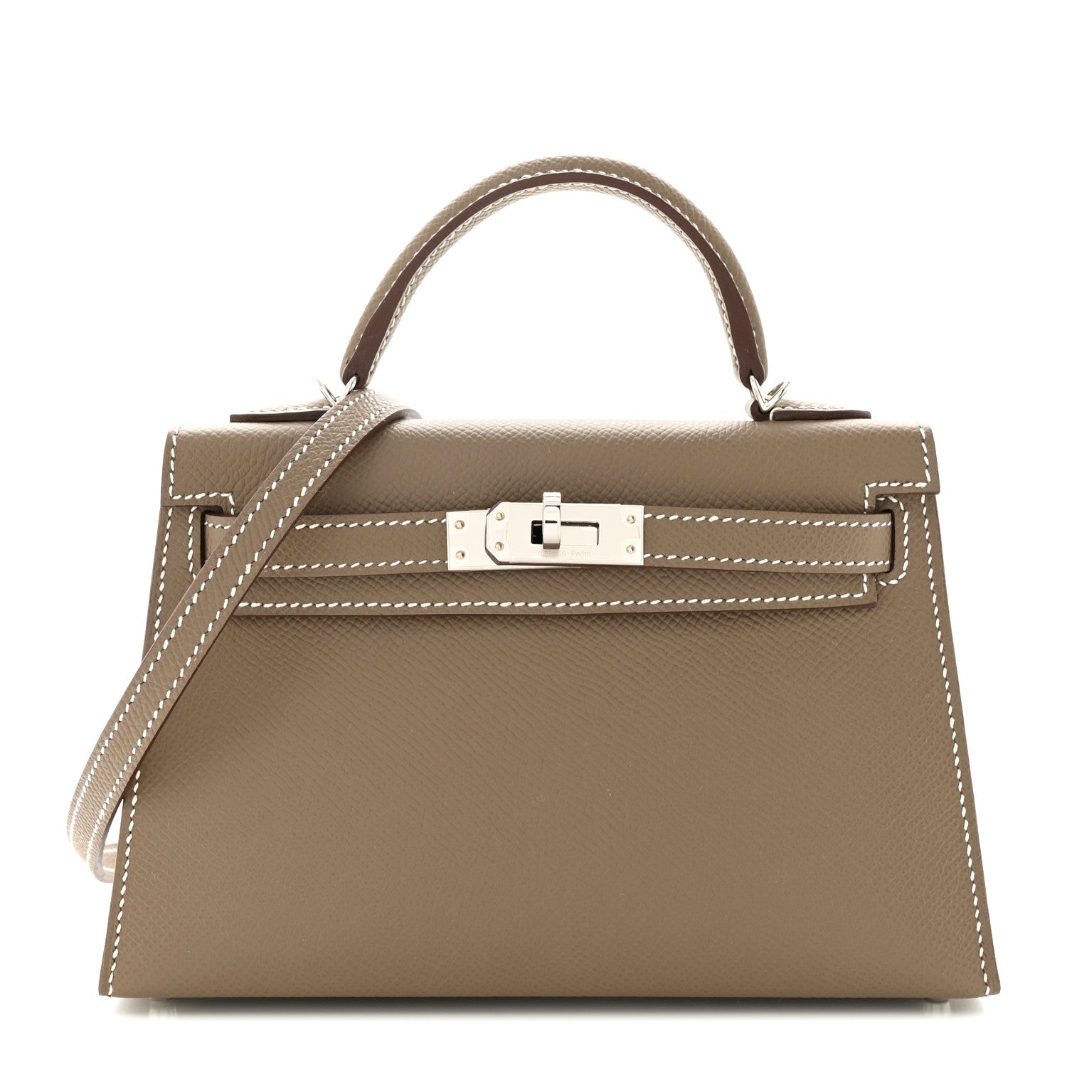 Hermes Epsom Mini Kelly Sellier 20 Etoupe 1 of 10