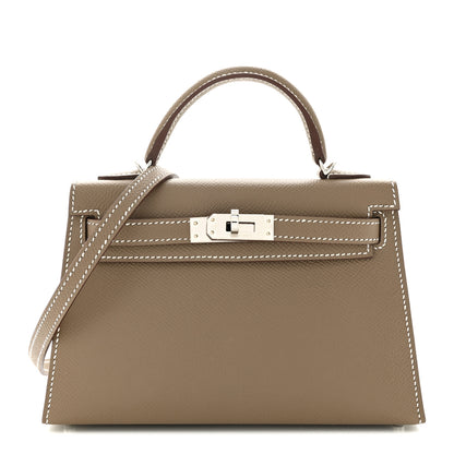 Hermes Epsom Mini Kelly Sellier 20 Etoupe 1 of 10