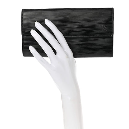 Louis Vuitton Epi Sarah Wallet Black 2 of 11