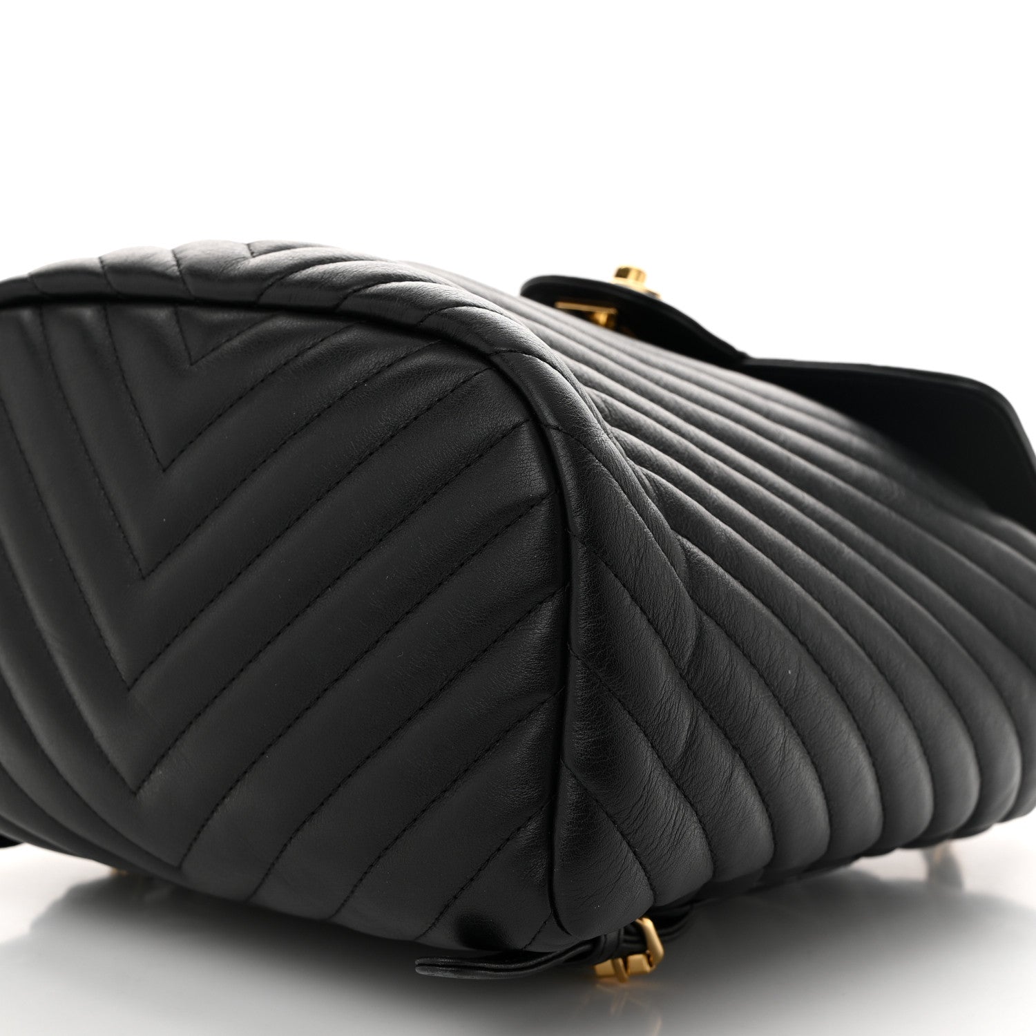 Chanel Calfskin Chevron Quilted Small Urban Spirit Backpack Black 10 of 10