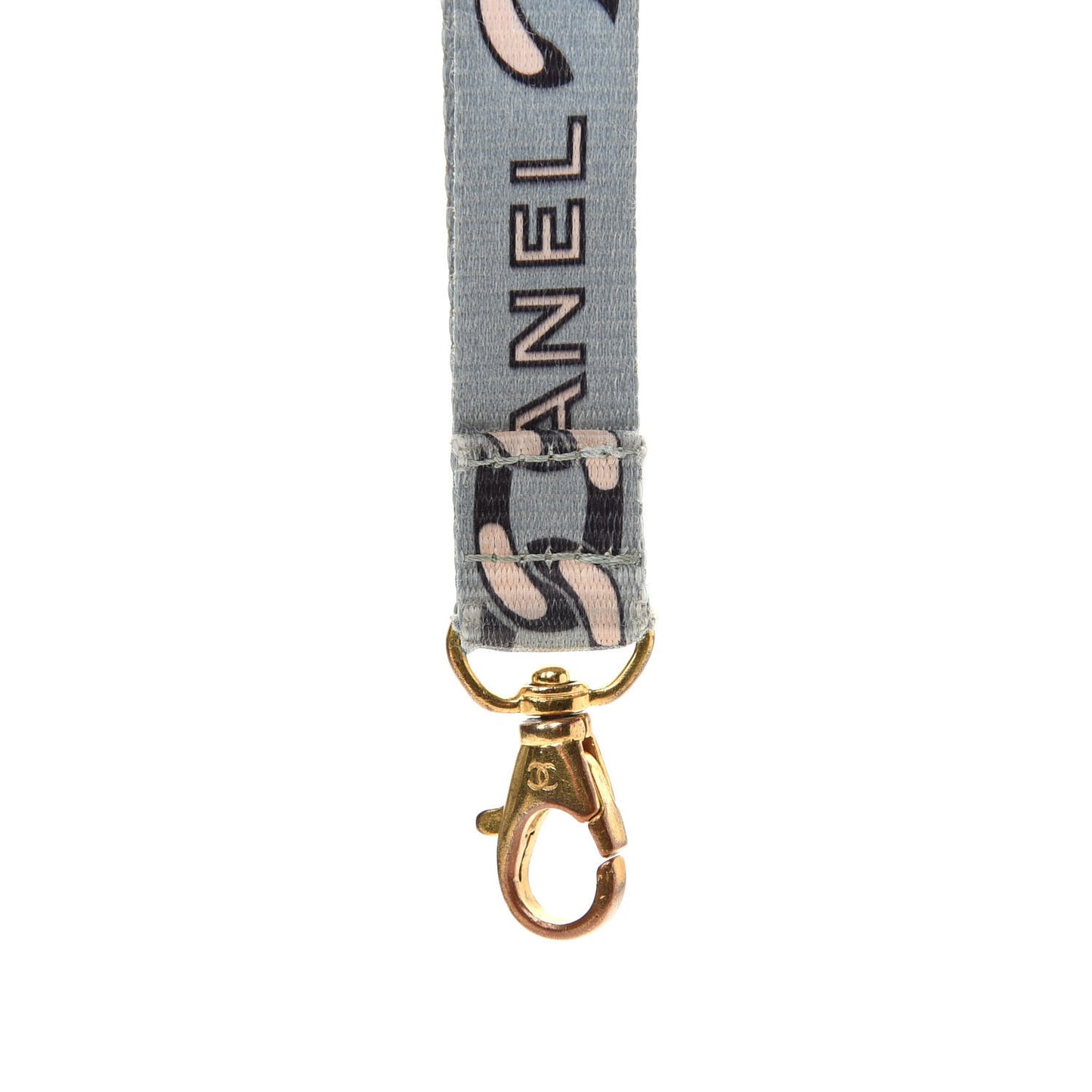 CC Lanyard Necklace Blue Gold