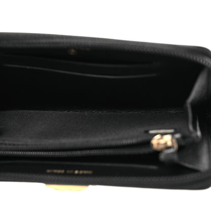 Chanel Lambskin Quilted Small Boy Zip Around Wallet Black 5 of 10