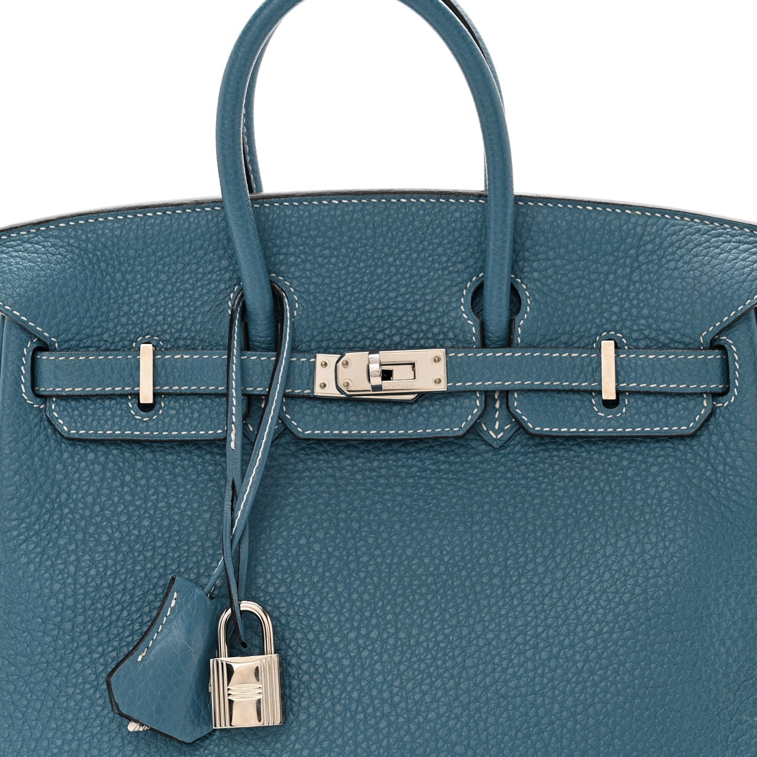 Hermes Togo Birkin 25 Blue Jean 8 of 12