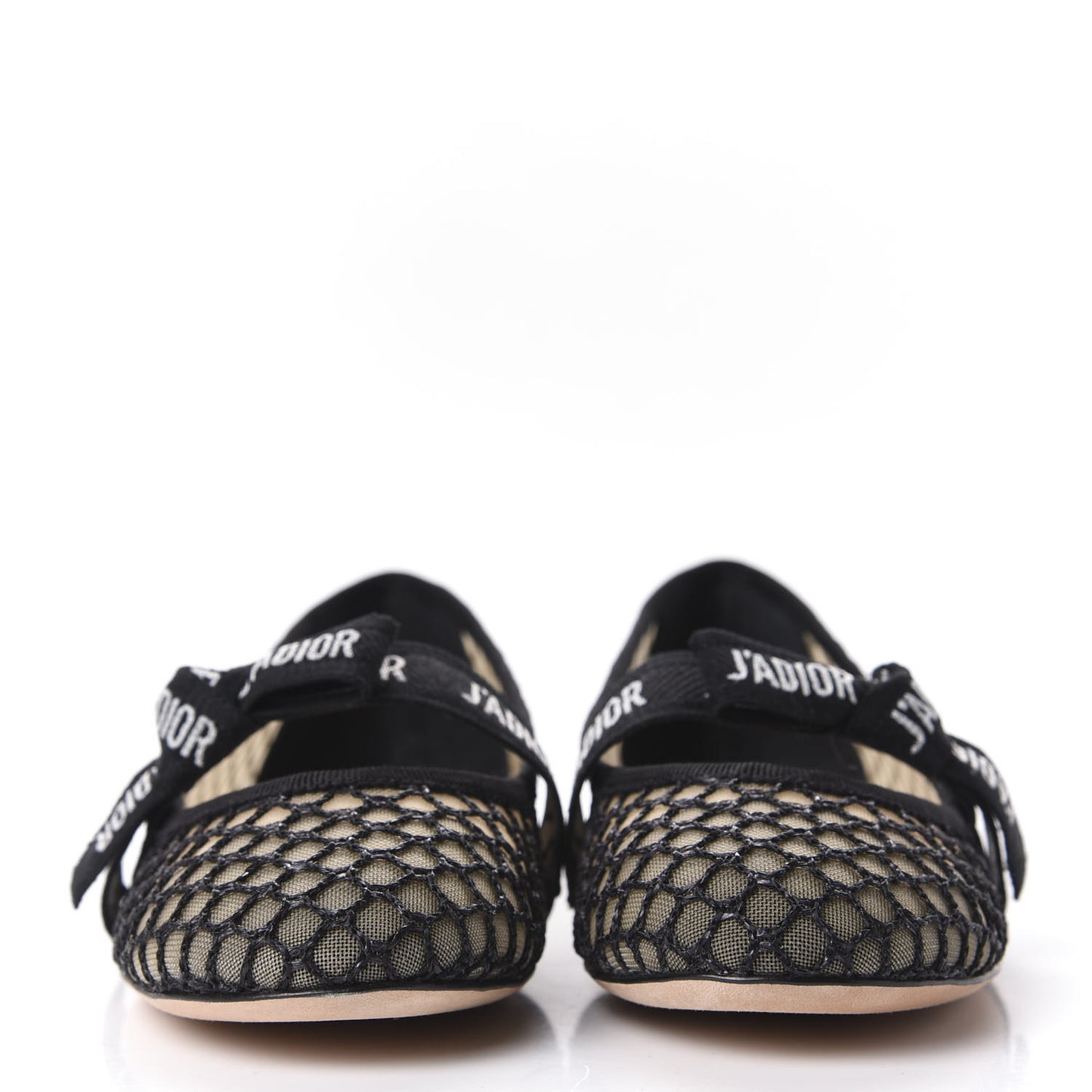 Resille Ribbon Miss J'Adior Ballet Flat 37 Black