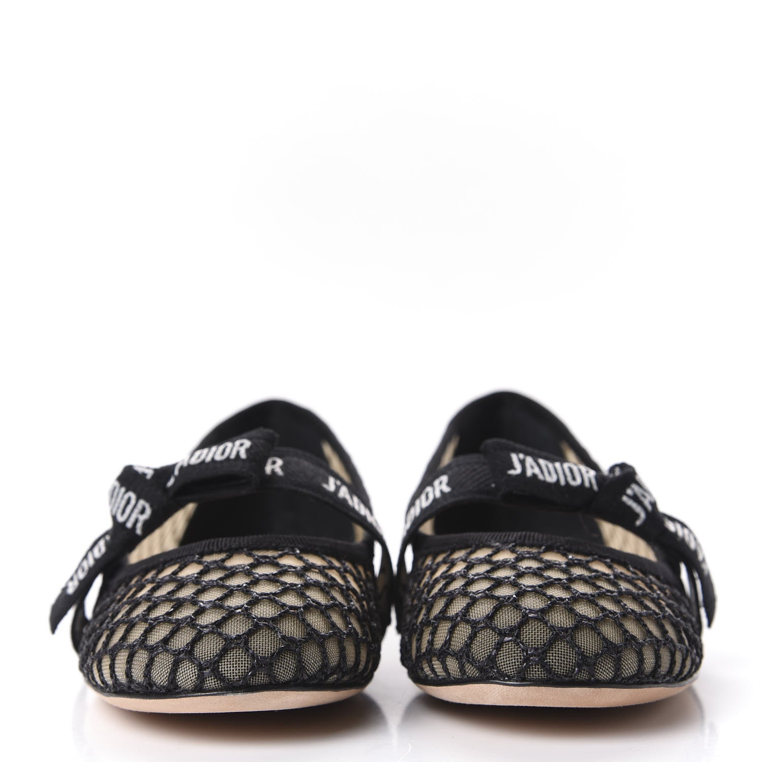 Christian Dior Resille Ribbon Miss J'Adior Ballet Flat 37 Black 2 of 10