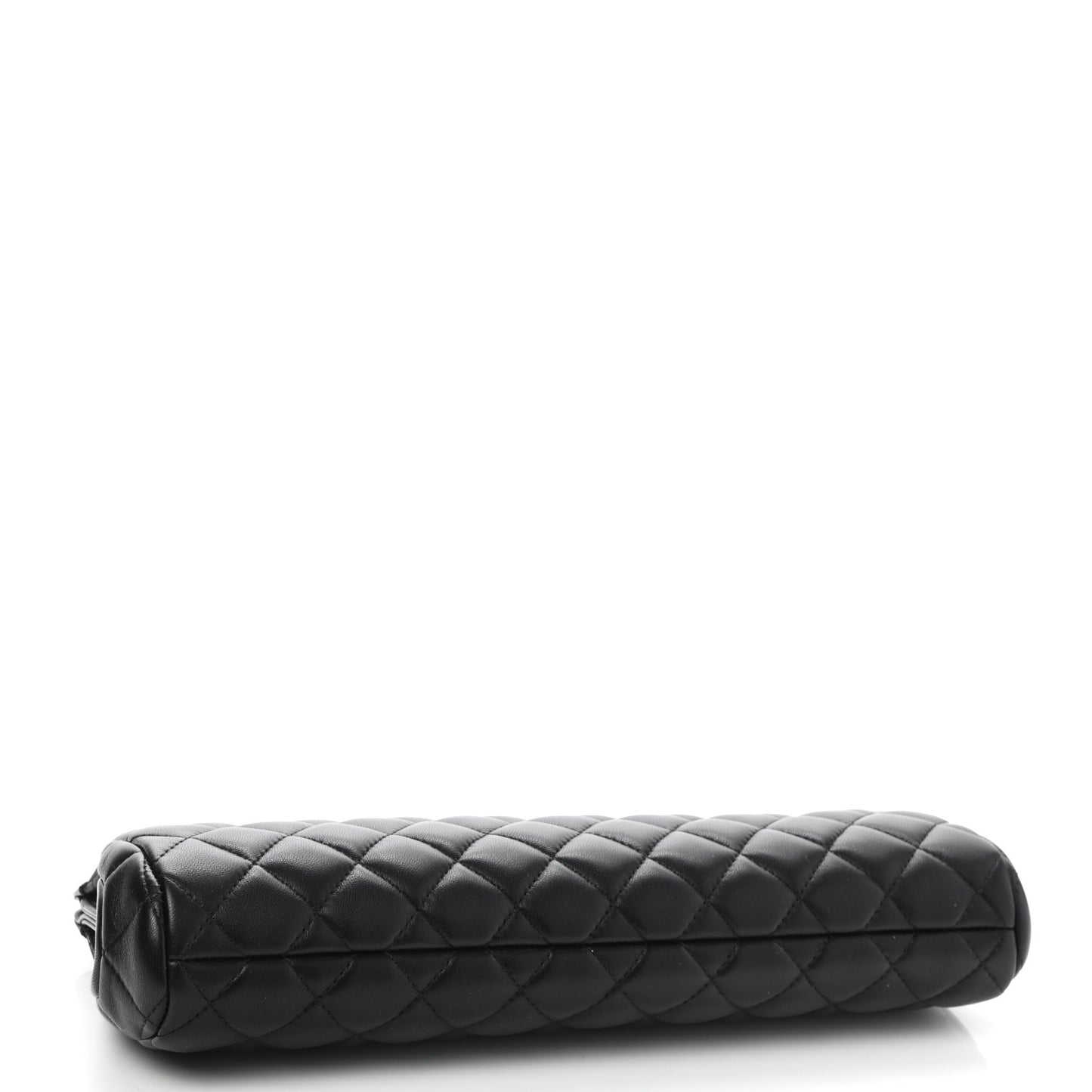 Calfskin Quilted Clutch Black