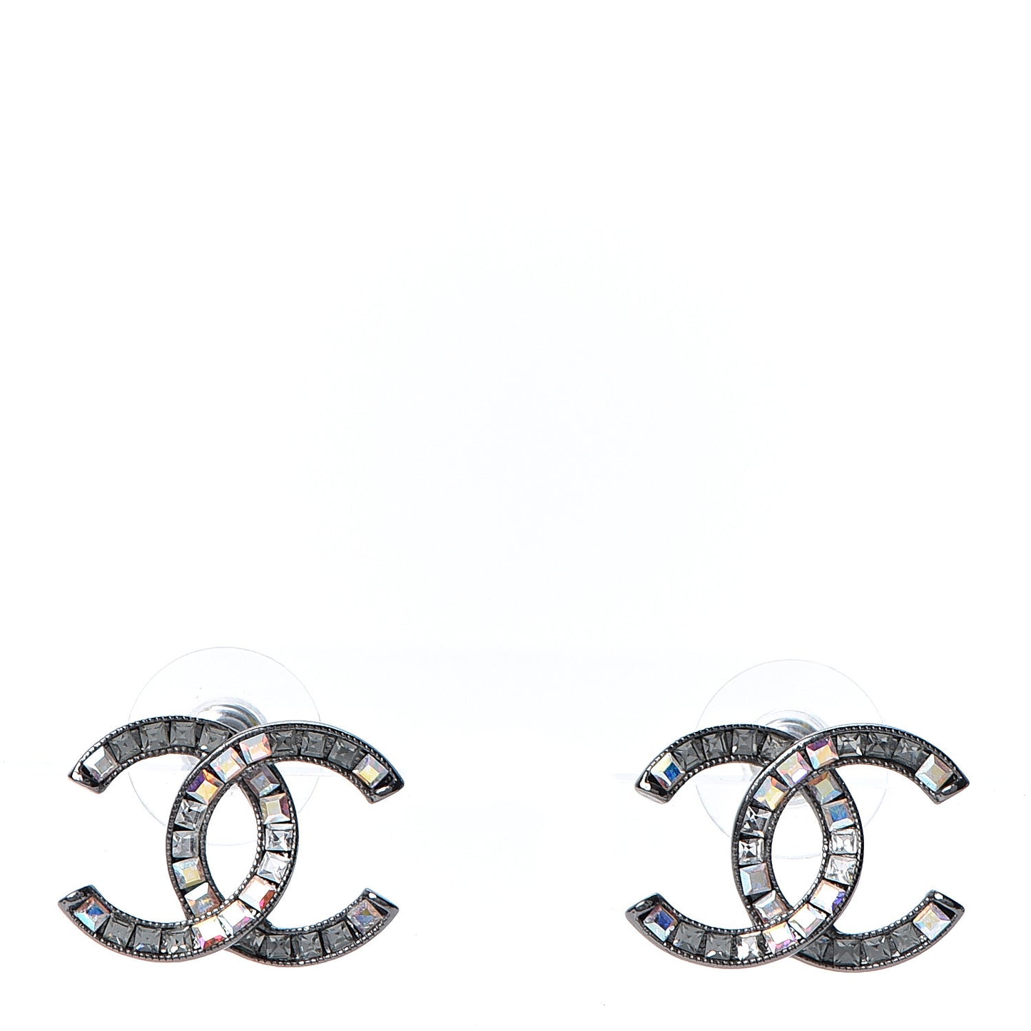 Crystal Baguette CC Earrings