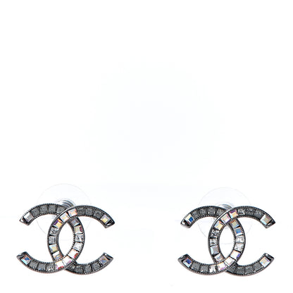 Chanel Crystal Baguette CC Earrings 1 of 5