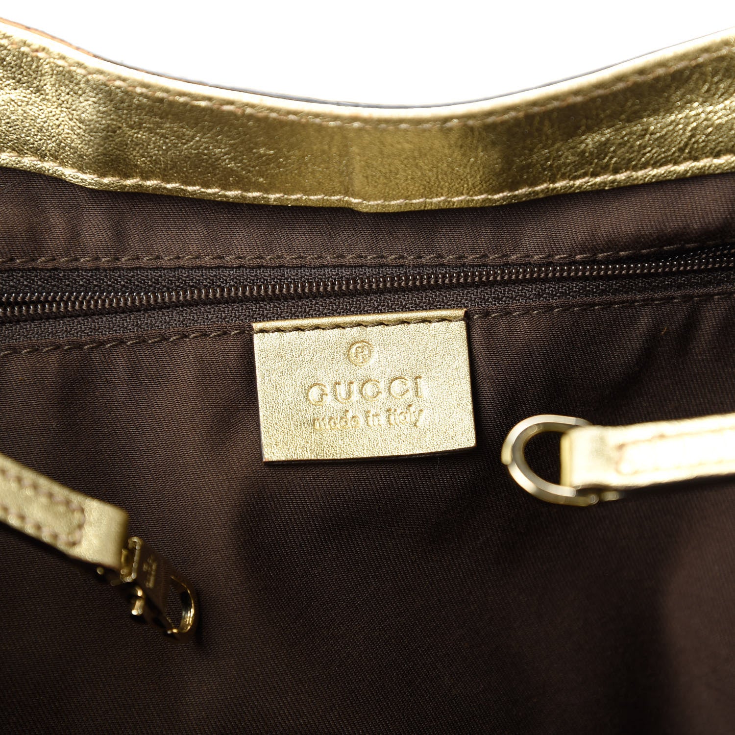 Gucci Monogram Large D Gold Hobo Metallic Gold 8 of 11